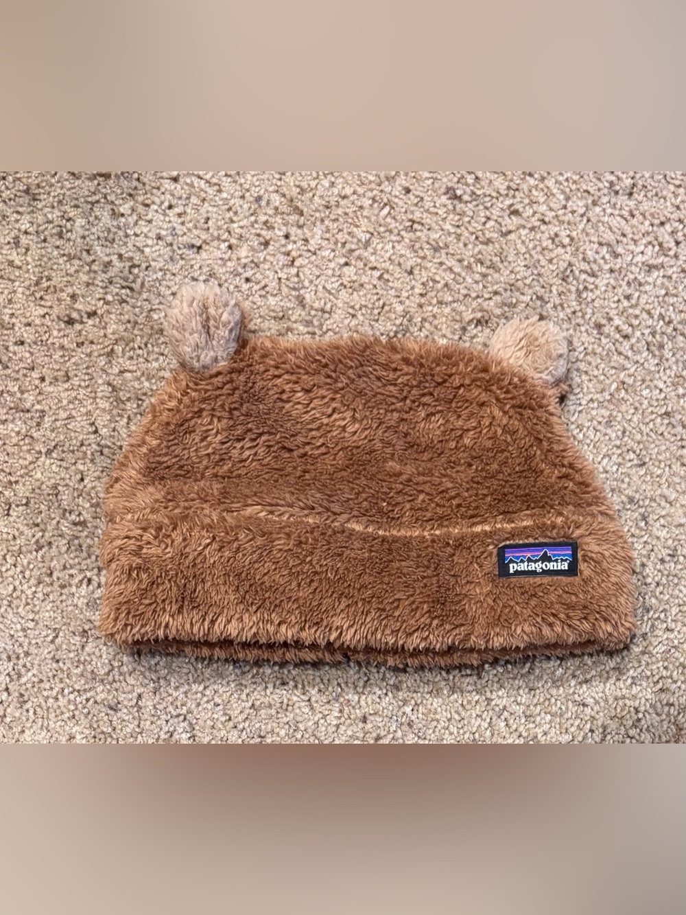 Patagonia Kids Brown Fuzzy Friends Ear Beanie